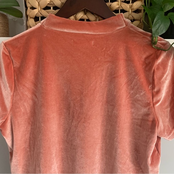 • [Madewell] Velvet Tie Neck Top • - Picture 8 of 10